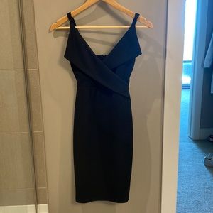 Lulu’s Black V-Neck Cocktail Dress XS